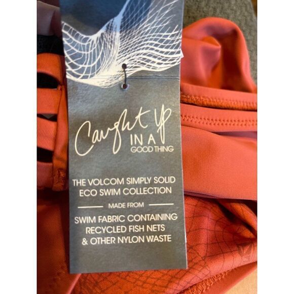 NWT VOLCOM Simply Solid Full Coverage Bottoms Size 12 - Picture 15 of 16